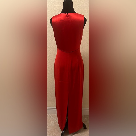 ADRIANNA PAPELL Red Evening Dress Size:8 Maxi - Picture 3 of 11